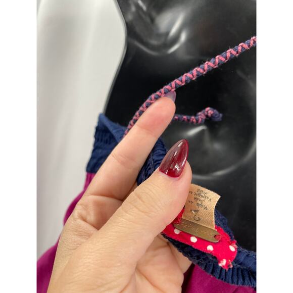 Free People vintage archives magenta pink babydoll tunic tank - Picture 3 of 4